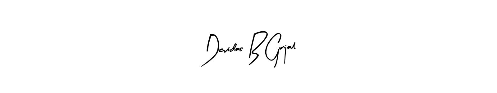 Create a beautiful signature design for name Devidas B Gunjal. With this signature (Arty Signature) fonts, you can make a handwritten signature for free. Devidas B Gunjal signature style 8 images and pictures png