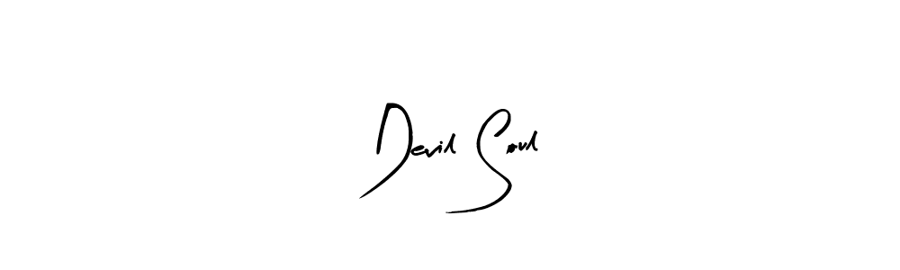 Similarly Arty Signature is the best handwritten signature design. Signature creator online .You can use it as an online autograph creator for name Devil Soul. Devil Soul signature style 8 images and pictures png