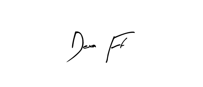 The best way (Arty Signature) to make a short signature is to pick only two or three words in your name. The name Dexa Ff include a total of six letters. For converting this name. Dexa Ff signature style 8 images and pictures png