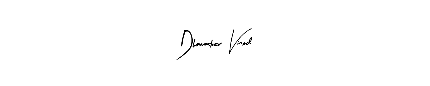 Arty Signature is a professional signature style that is perfect for those who want to add a touch of class to their signature. It is also a great choice for those who want to make their signature more unique. Get Dhamasker Vinod name to fancy signature for free. Dhamasker Vinod signature style 8 images and pictures png