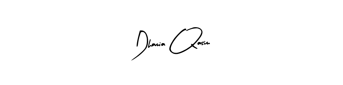 This is the best signature style for the Dhamia Qasim name. Also you like these signature font (Arty Signature). Mix name signature. Dhamia Qasim signature style 8 images and pictures png