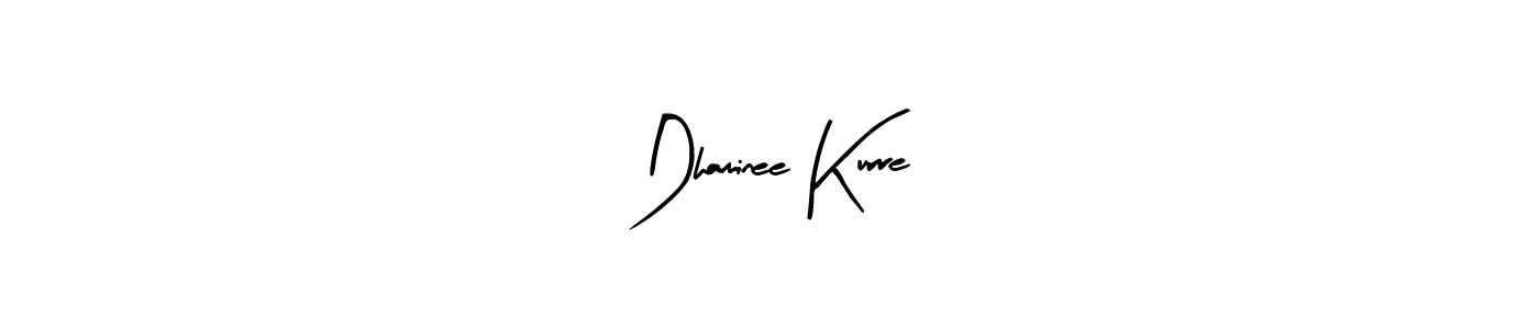 How to make Dhaminee Kurre name signature. Use Arty Signature style for creating short signs online. This is the latest handwritten sign. Dhaminee Kurre signature style 8 images and pictures png