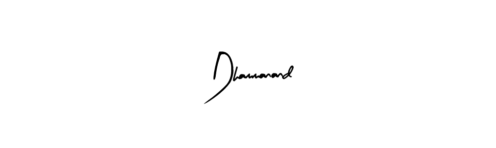 Arty Signature is a professional signature style that is perfect for those who want to add a touch of class to their signature. It is also a great choice for those who want to make their signature more unique. Get Dhammanand name to fancy signature for free. Dhammanand signature style 8 images and pictures png
