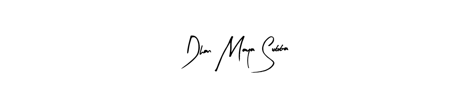 You should practise on your own different ways (Arty Signature) to write your name (Dhan Maya Subba) in signature. don't let someone else do it for you. Dhan Maya Subba signature style 8 images and pictures png