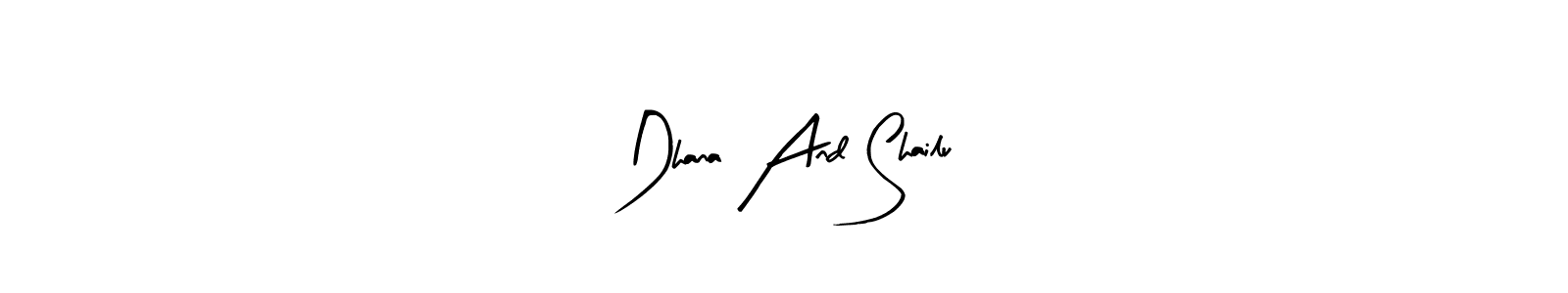 How to Draw Dhana And Shailu signature style? Arty Signature is a latest design signature styles for name Dhana And Shailu. Dhana And Shailu signature style 8 images and pictures png