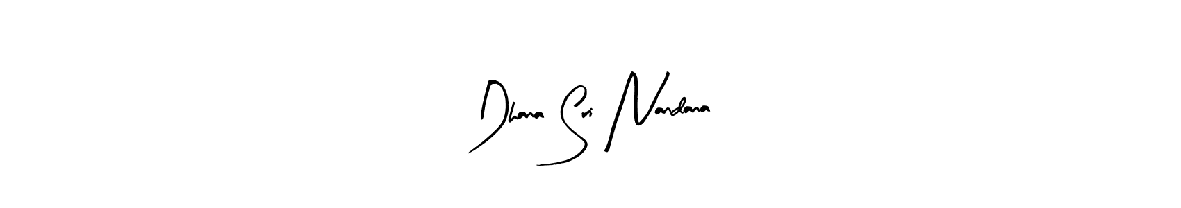 Similarly Arty Signature is the best handwritten signature design. Signature creator online .You can use it as an online autograph creator for name Dhana Sri Nandana. Dhana Sri Nandana signature style 8 images and pictures png