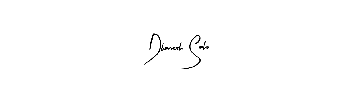 You should practise on your own different ways (Arty Signature) to write your name (Dhanesh Sahu) in signature. don't let someone else do it for you. Dhanesh Sahu signature style 8 images and pictures png