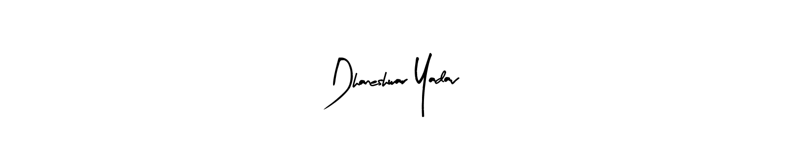 How to make Dhaneshwar Yadav signature? Arty Signature is a professional autograph style. Create handwritten signature for Dhaneshwar Yadav name. Dhaneshwar Yadav signature style 8 images and pictures png