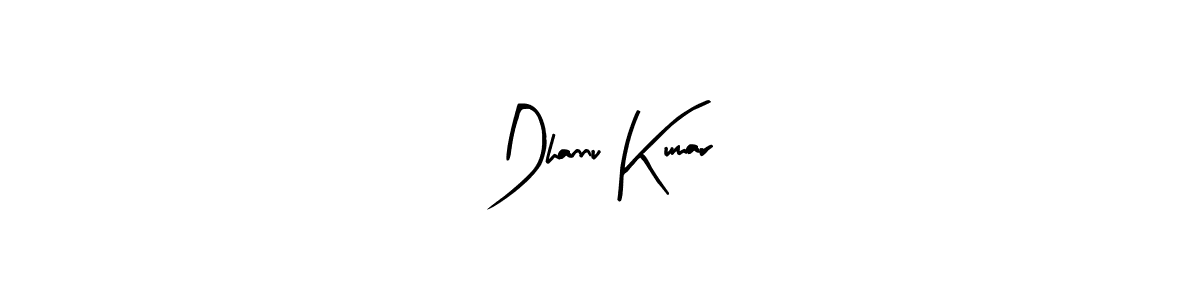 The best way (Arty Signature) to make a short signature is to pick only two or three words in your name. The name Dhannu Kumar include a total of six letters. For converting this name. Dhannu Kumar signature style 8 images and pictures png