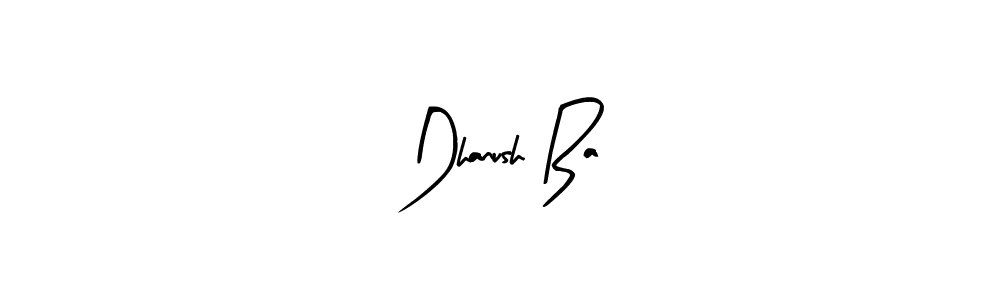 Also You can easily find your signature by using the search form. We will create Dhanush Ba name handwritten signature images for you free of cost using Arty Signature sign style. Dhanush Ba signature style 8 images and pictures png