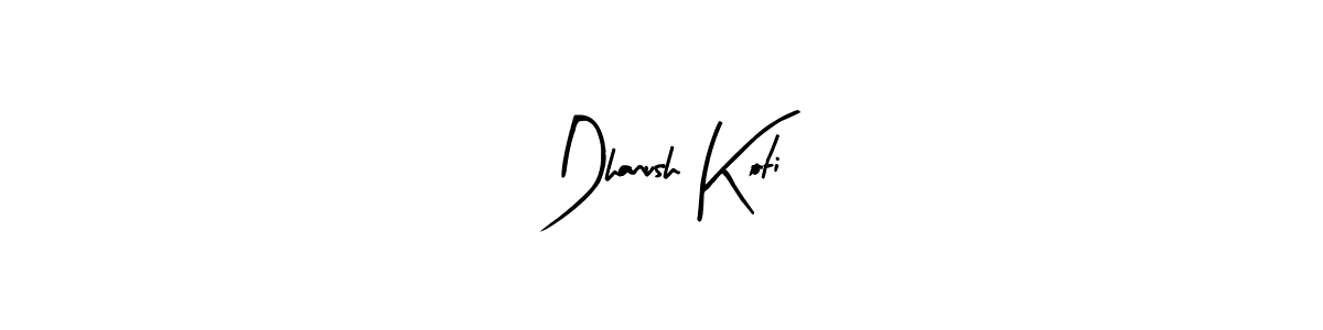You should practise on your own different ways (Arty Signature) to write your name (Dhanush Koti) in signature. don't let someone else do it for you. Dhanush Koti signature style 8 images and pictures png
