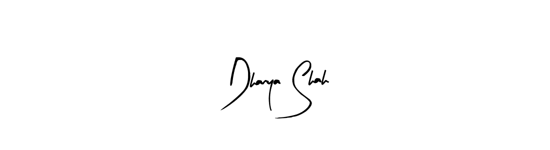 You should practise on your own different ways (Arty Signature) to write your name (Dhanya Shah) in signature. don't let someone else do it for you. Dhanya Shah signature style 8 images and pictures png
