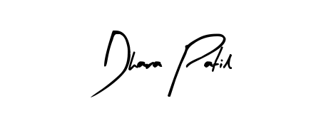 Enhance your business communications with Dhara Patil signature in Arty Signature lettering. Clean, modern, and universally compatible. Dhara Patil signature style 8 images and pictures png