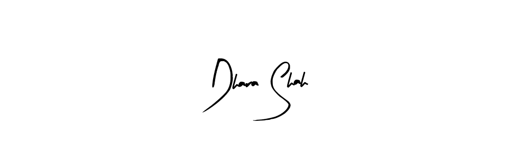 Make a beautiful signature design for name Dhara Shah. With this signature (Arty Signature) style, you can create a handwritten signature for free. Dhara Shah signature style 8 images and pictures png