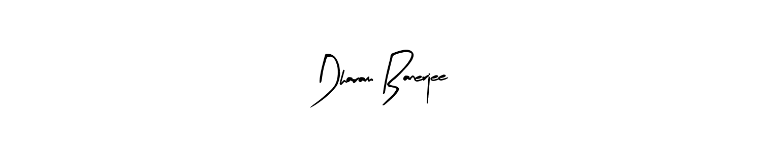 Make a beautiful signature design for name Dharam Banerjee. With this signature (Arty Signature) style, you can create a handwritten signature for free. Dharam Banerjee signature style 8 images and pictures png