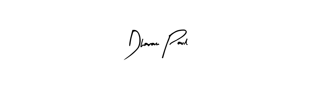 Design your own signature with our free online signature maker. With this signature software, you can create a handwritten (Arty Signature) signature for name Dharam Paul. Dharam Paul signature style 8 images and pictures png