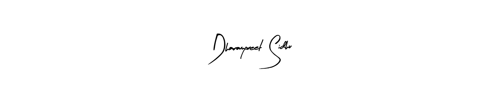 You should practise on your own different ways (Arty Signature) to write your name (Dharampreet Sidhu) in signature. don't let someone else do it for you. Dharampreet Sidhu signature style 8 images and pictures png