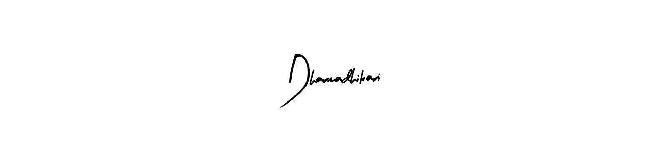 How to make Dharmadhikari signature? Arty Signature is a professional autograph style. Create handwritten signature for Dharmadhikari name. Dharmadhikari signature style 8 images and pictures png