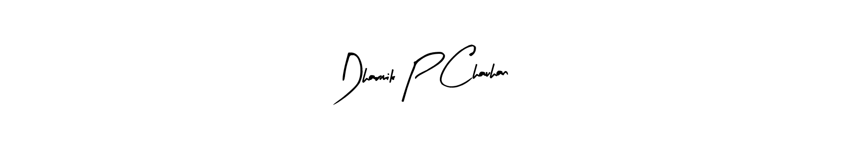 You should practise on your own different ways (Arty Signature) to write your name (Dharmik P Chauhan) in signature. don't let someone else do it for you. Dharmik P Chauhan signature style 8 images and pictures png