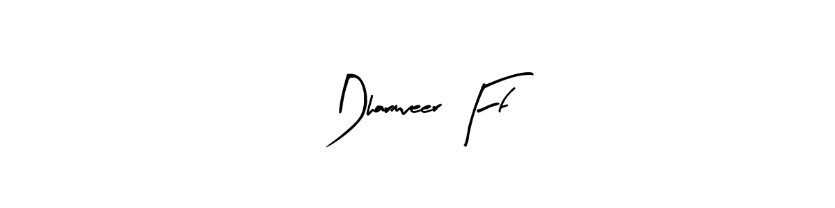 Similarly Arty Signature is the best handwritten signature design. Signature creator online .You can use it as an online autograph creator for name Dharmveer Ff. Dharmveer Ff signature style 8 images and pictures png