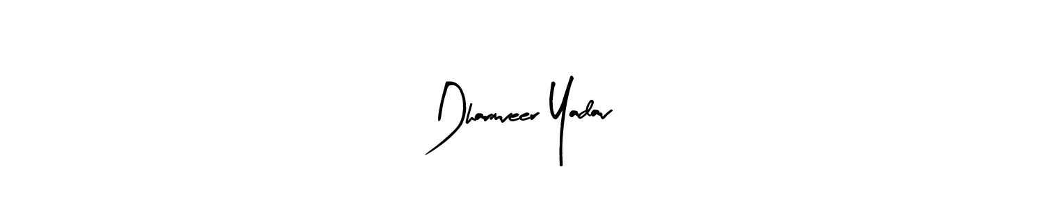 Arty Signature is a professional signature style that is perfect for those who want to add a touch of class to their signature. It is also a great choice for those who want to make their signature more unique. Get Dharmveer Yadav name to fancy signature for free. Dharmveer Yadav signature style 8 images and pictures png