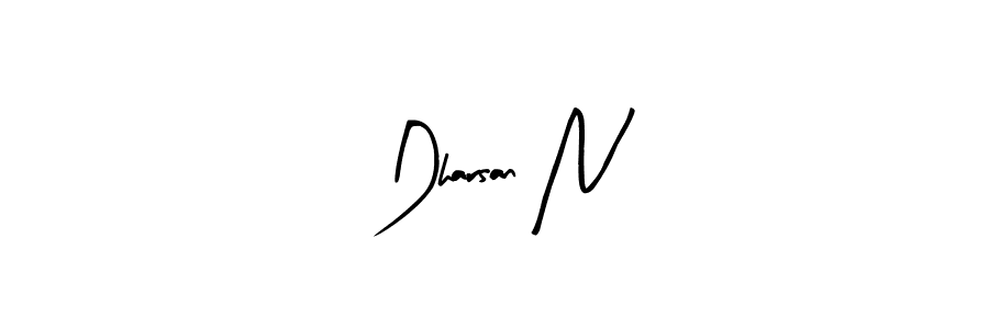 Make a beautiful signature design for name Dharsan N. Use this online signature maker to create a handwritten signature for free. Dharsan N signature style 8 images and pictures png