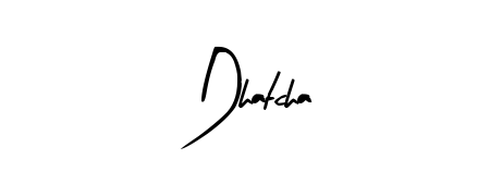 Use a signature maker to create a handwritten signature online. With this signature software, you can design (Arty Signature) your own signature for name Dhatcha. Dhatcha signature style 8 images and pictures png