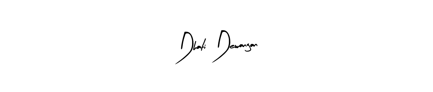 Arty Signature is a professional signature style that is perfect for those who want to add a touch of class to their signature. It is also a great choice for those who want to make their signature more unique. Get Dhati Dewangan name to fancy signature for free. Dhati Dewangan signature style 8 images and pictures png