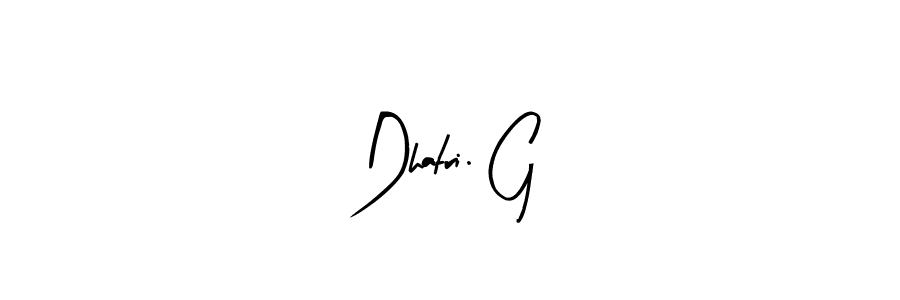 Make a beautiful signature design for name Dhatri. G. With this signature (Arty Signature) style, you can create a handwritten signature for free. Dhatri. G signature style 8 images and pictures png