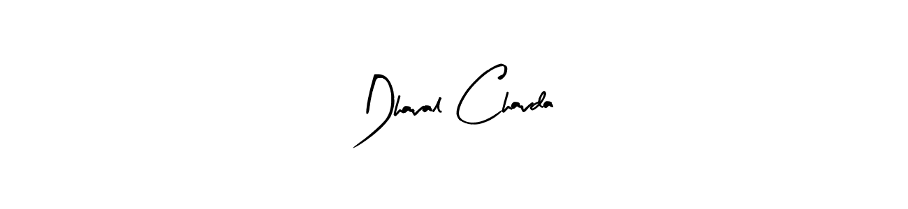 if you are searching for the best signature style for your name Dhaval Chavda. so please give up your signature search. here we have designed multiple signature styles  using Arty Signature. Dhaval Chavda signature style 8 images and pictures png