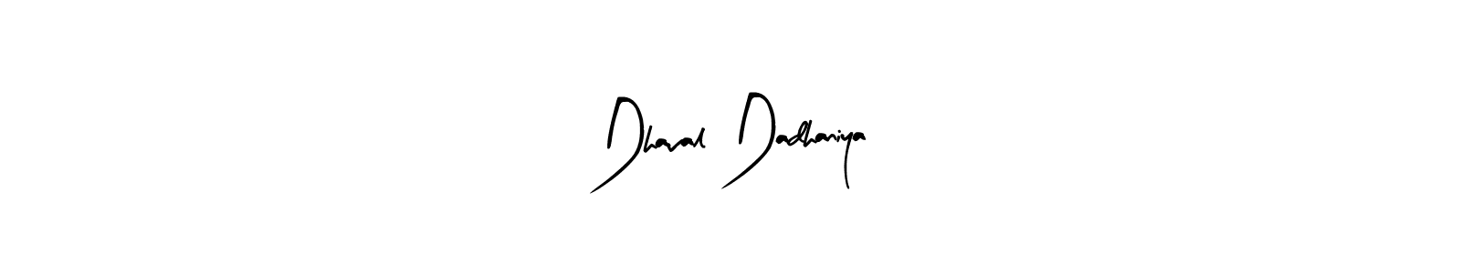 Create a beautiful signature design for name Dhaval Dadhaniya. With this signature (Arty Signature) fonts, you can make a handwritten signature for free. Dhaval Dadhaniya signature style 8 images and pictures png