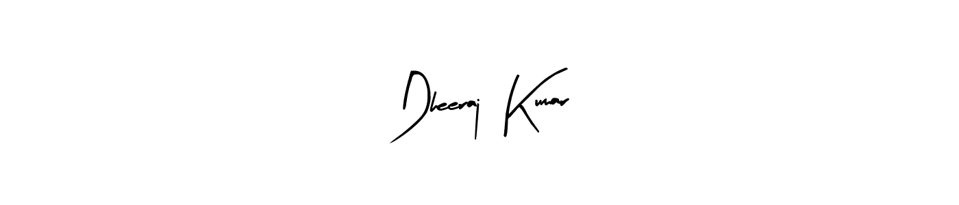 How to make Dheeraj  Kumar name signature. Use Arty Signature style for creating short signs online. This is the latest handwritten sign. Dheeraj  Kumar signature style 8 images and pictures png