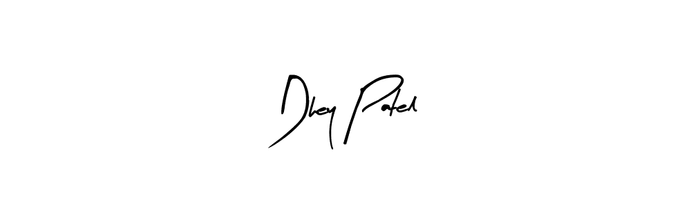 Design your own signature with our free online signature maker. With this signature software, you can create a handwritten (Arty Signature) signature for name Dhey Patel. Dhey Patel signature style 8 images and pictures png