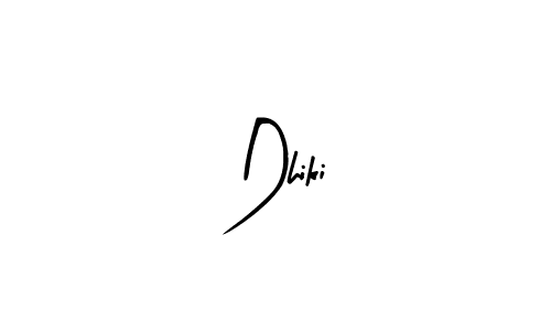 Make a beautiful signature design for name Dhiki. With this signature (Arty Signature) style, you can create a handwritten signature for free. Dhiki signature style 8 images and pictures png
