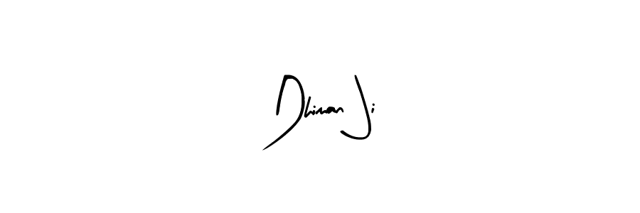 The best way (Arty Signature) to make a short signature is to pick only two or three words in your name. The name Dhiman Ji include a total of six letters. For converting this name. Dhiman Ji signature style 8 images and pictures png