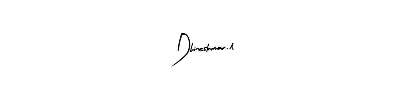 Make a beautiful signature design for name Dhineskumar.l. With this signature (Arty Signature) style, you can create a handwritten signature for free. Dhineskumar.l signature style 8 images and pictures png