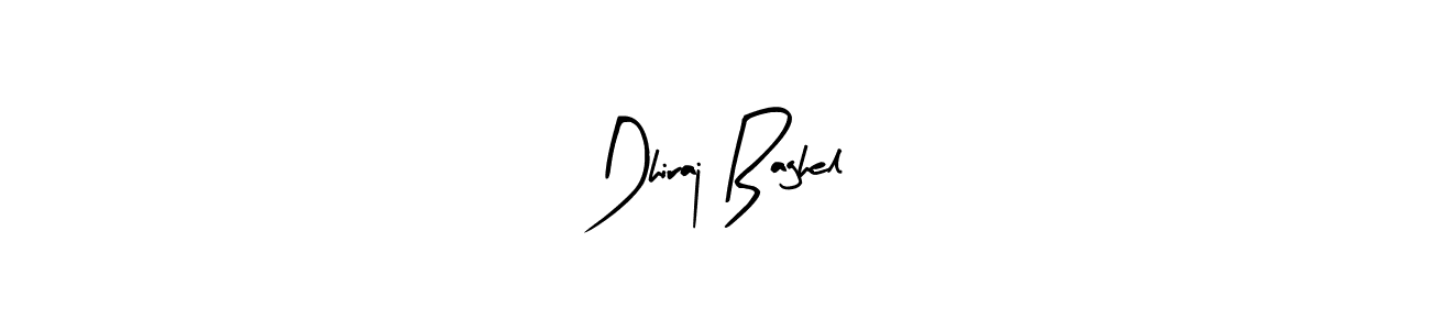 Design your own signature with our free online signature maker. With this signature software, you can create a handwritten (Arty Signature) signature for name Dhiraj Baghel. Dhiraj Baghel signature style 8 images and pictures png