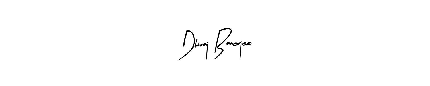 You should practise on your own different ways (Arty Signature) to write your name (Dhiraj Banerjee) in signature. don't let someone else do it for you. Dhiraj Banerjee signature style 8 images and pictures png