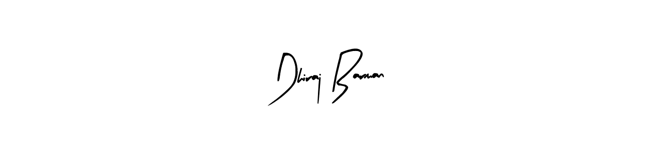 Create a beautiful signature design for name Dhiraj Barman. With this signature (Arty Signature) fonts, you can make a handwritten signature for free. Dhiraj Barman signature style 8 images and pictures png