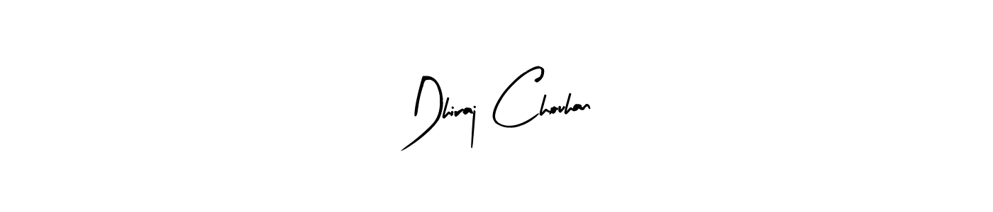 Use a signature maker to create a handwritten signature online. With this signature software, you can design (Arty Signature) your own signature for name Dhiraj Chouhan. Dhiraj Chouhan signature style 8 images and pictures png