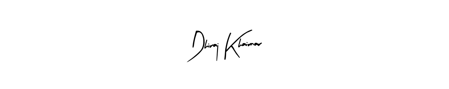 Also we have Dhiraj Khairnar name is the best signature style. Create professional handwritten signature collection using Arty Signature autograph style. Dhiraj Khairnar signature style 8 images and pictures png