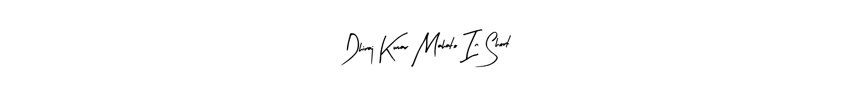 Make a beautiful signature design for name Dhiraj Kumar Mahato In Short. With this signature (Arty Signature) style, you can create a handwritten signature for free. Dhiraj Kumar Mahato In Short signature style 8 images and pictures png