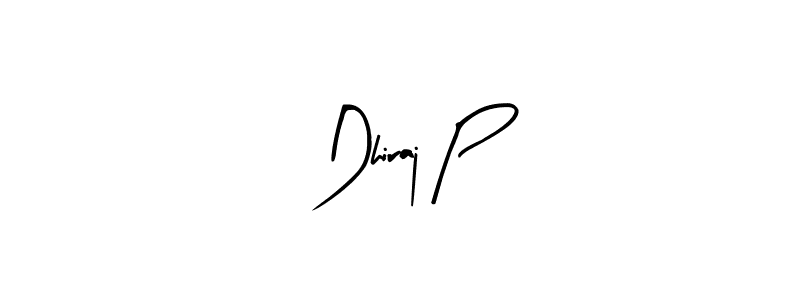 Also You can easily find your signature by using the search form. We will create Dhiraj P name handwritten signature images for you free of cost using Arty Signature sign style. Dhiraj P signature style 8 images and pictures png