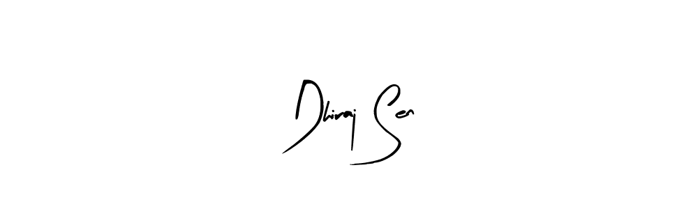 Design your own signature with our free online signature maker. With this signature software, you can create a handwritten (Arty Signature) signature for name Dhiraj Sen. Dhiraj Sen signature style 8 images and pictures png