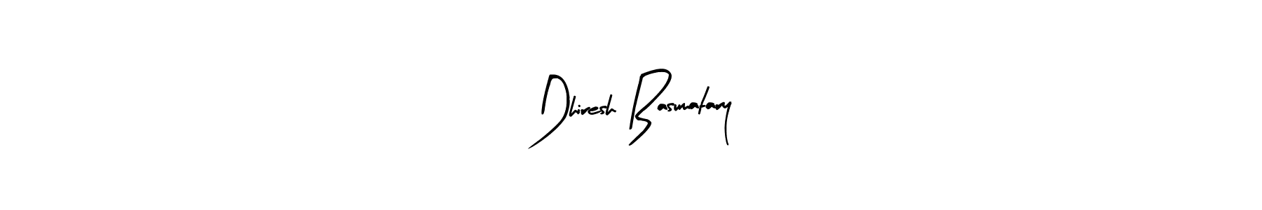 Make a beautiful signature design for name Dhiresh Basumatary. With this signature (Arty Signature) style, you can create a handwritten signature for free. Dhiresh Basumatary signature style 8 images and pictures png