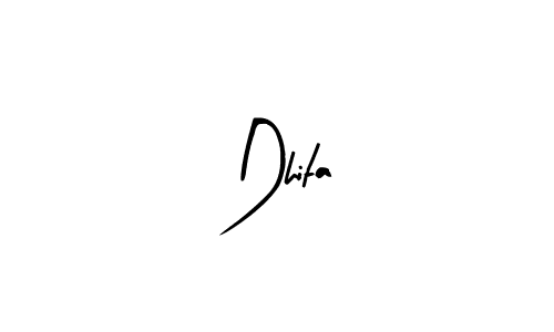 Create a beautiful signature design for name Dhita. With this signature (Arty Signature) fonts, you can make a handwritten signature for free. Dhita signature style 8 images and pictures png