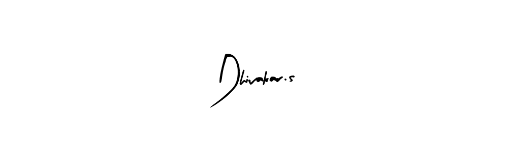 How to make Dhivakar.s name signature. Use Arty Signature style for creating short signs online. This is the latest handwritten sign. Dhivakar.s signature style 8 images and pictures png