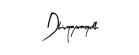 Designed for modern professionals: Dhivyaprasqdh name signature crafted with Arty Signature script. Ready for digital PDF workflows. Dhivyaprasqdh signature style 8 images and pictures png