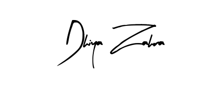 Try this chic Dhiya Zahra handwritten sign style. Using Arty Signature font elements, it gives your name a sleek, memorable identity. Dhiya Zahra signature style 8 images and pictures png