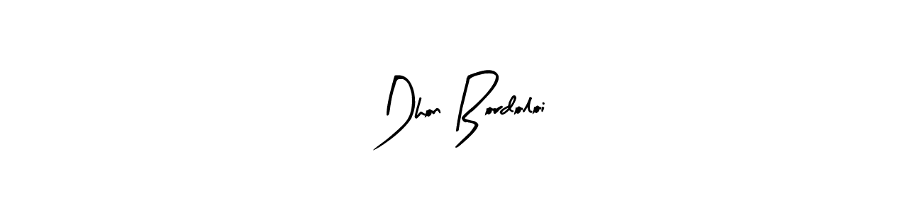 This is the best signature style for the Dhon Bordoloi name. Also you like these signature font (Arty Signature). Mix name signature. Dhon Bordoloi signature style 8 images and pictures png